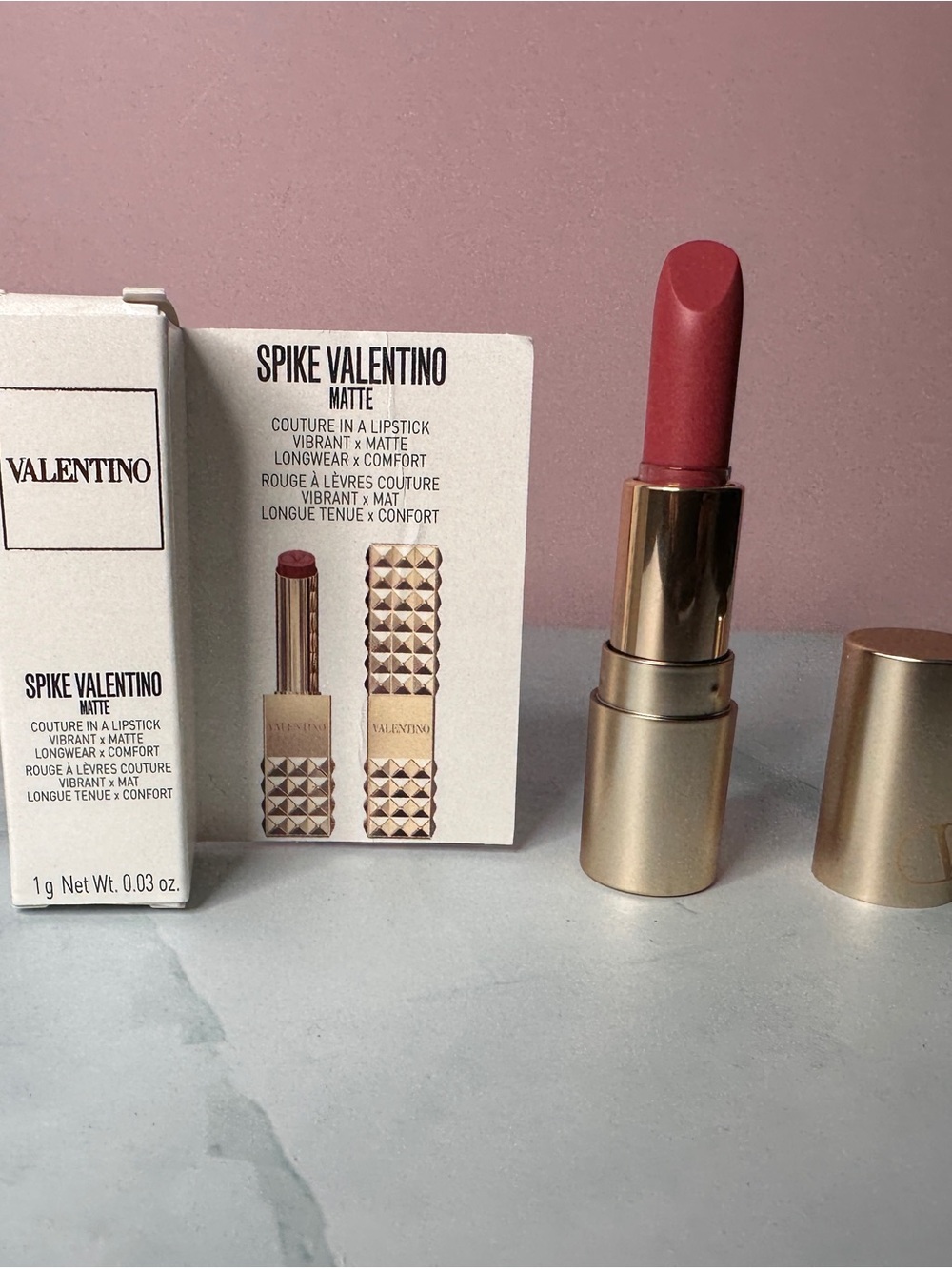 Valentino Spike Matte Lipstick - Dusty Rose